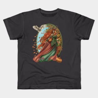 She Brings The Autumn Kids T-Shirt